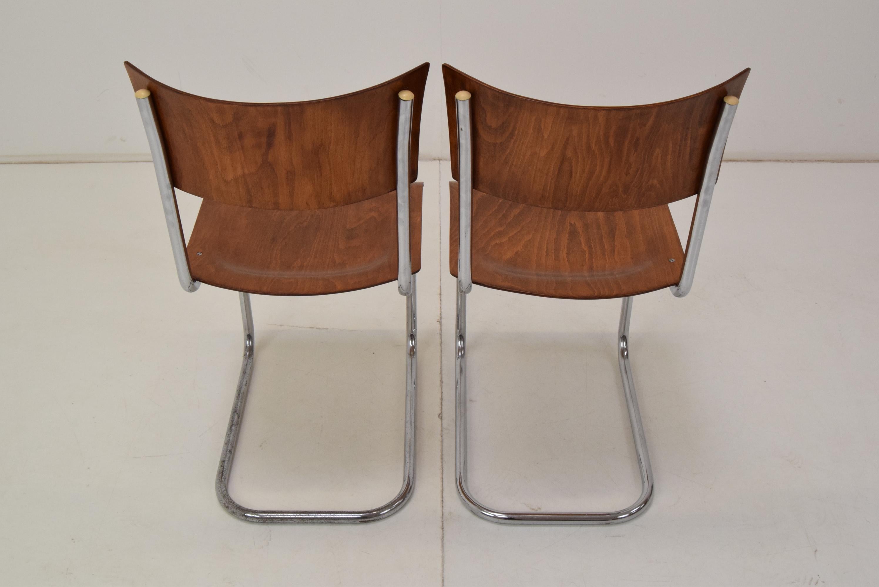 Pair of Art Deco Chairs, Designed by Mart Stam, 1930´s For Sale 8