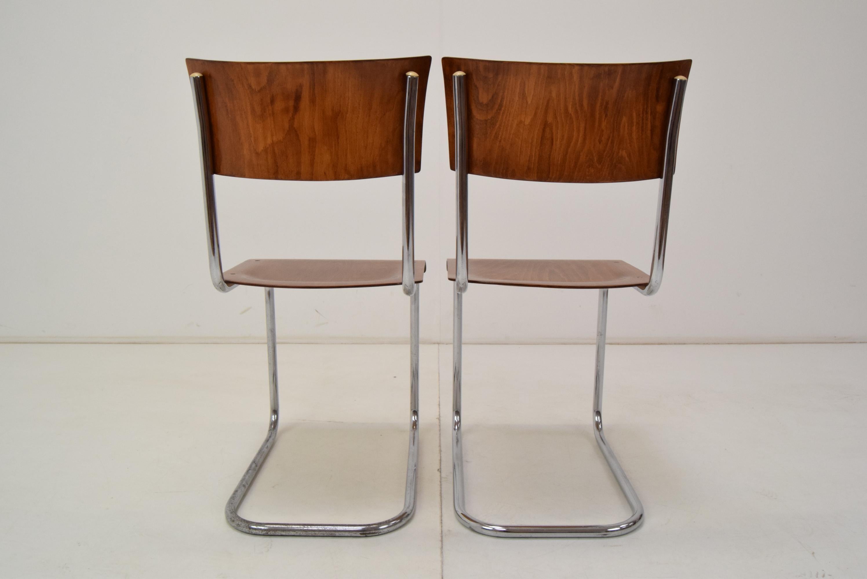 Pair of Art Deco Chairs, Designed by Mart Stam, 1930´s For Sale 9