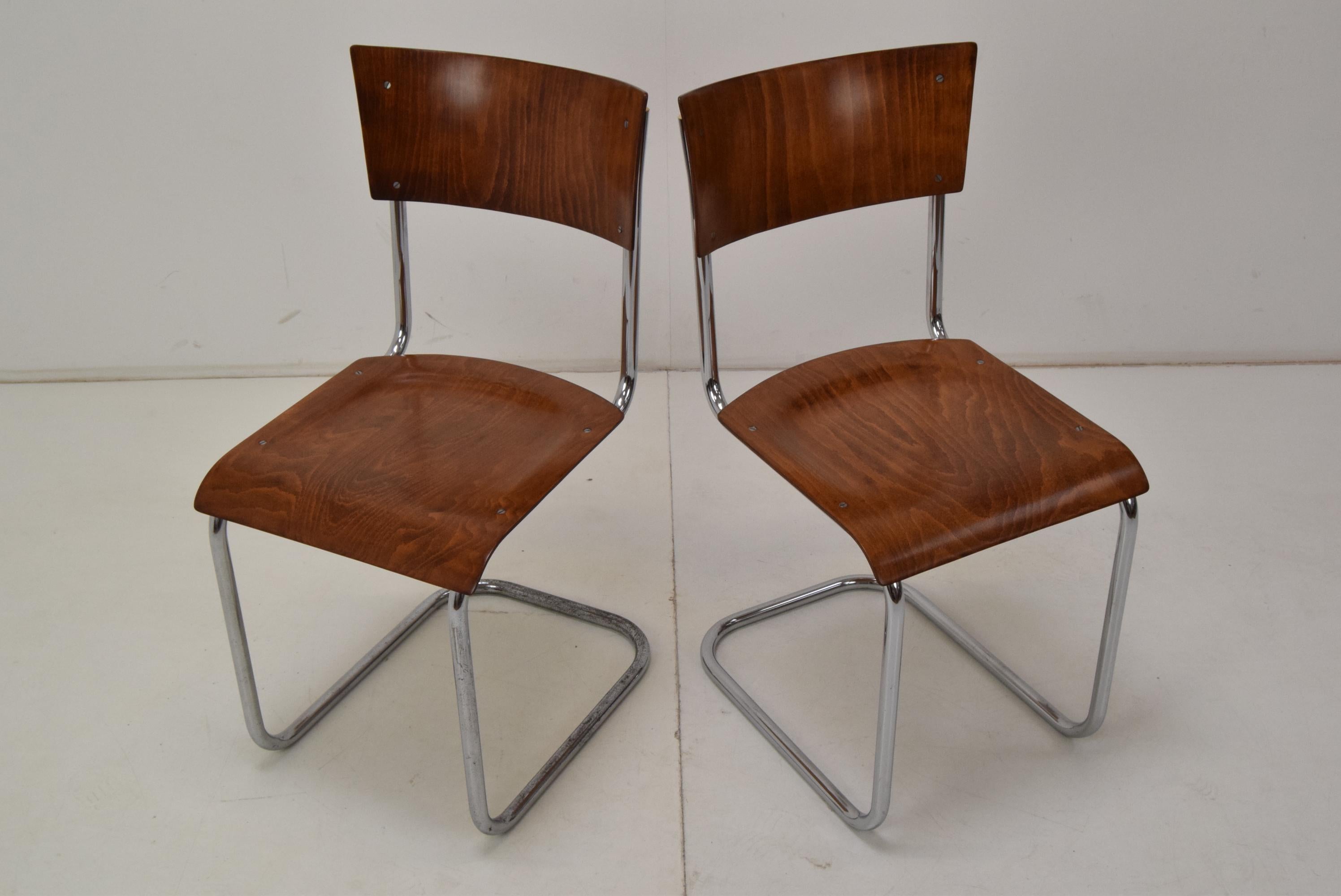 Pair of Art Deco Chairs, Designed by Mart Stam, 1930´s For Sale 14