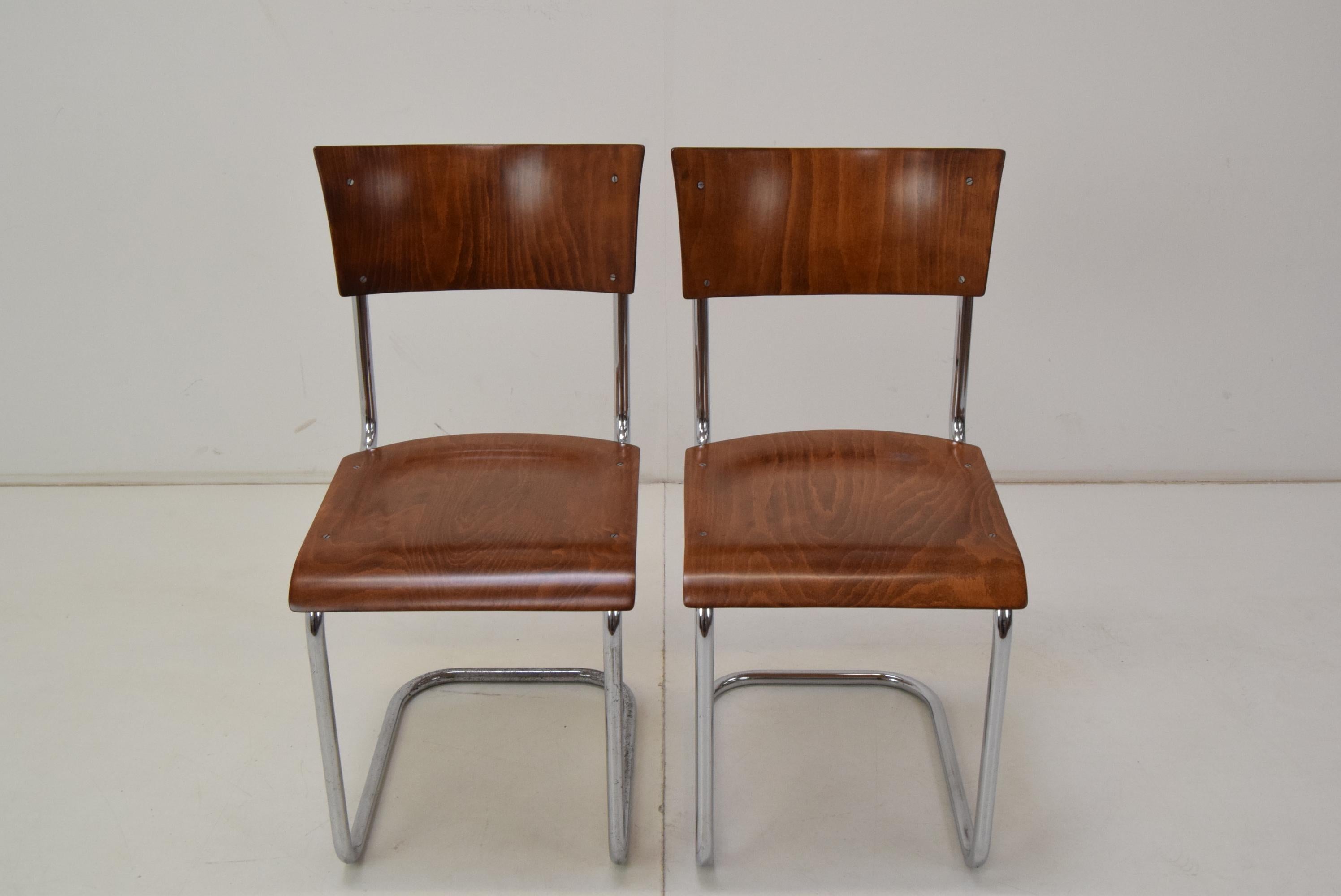 Pair of Art Deco Chairs, Designed by Mart Stam, 1930´s For Sale 1