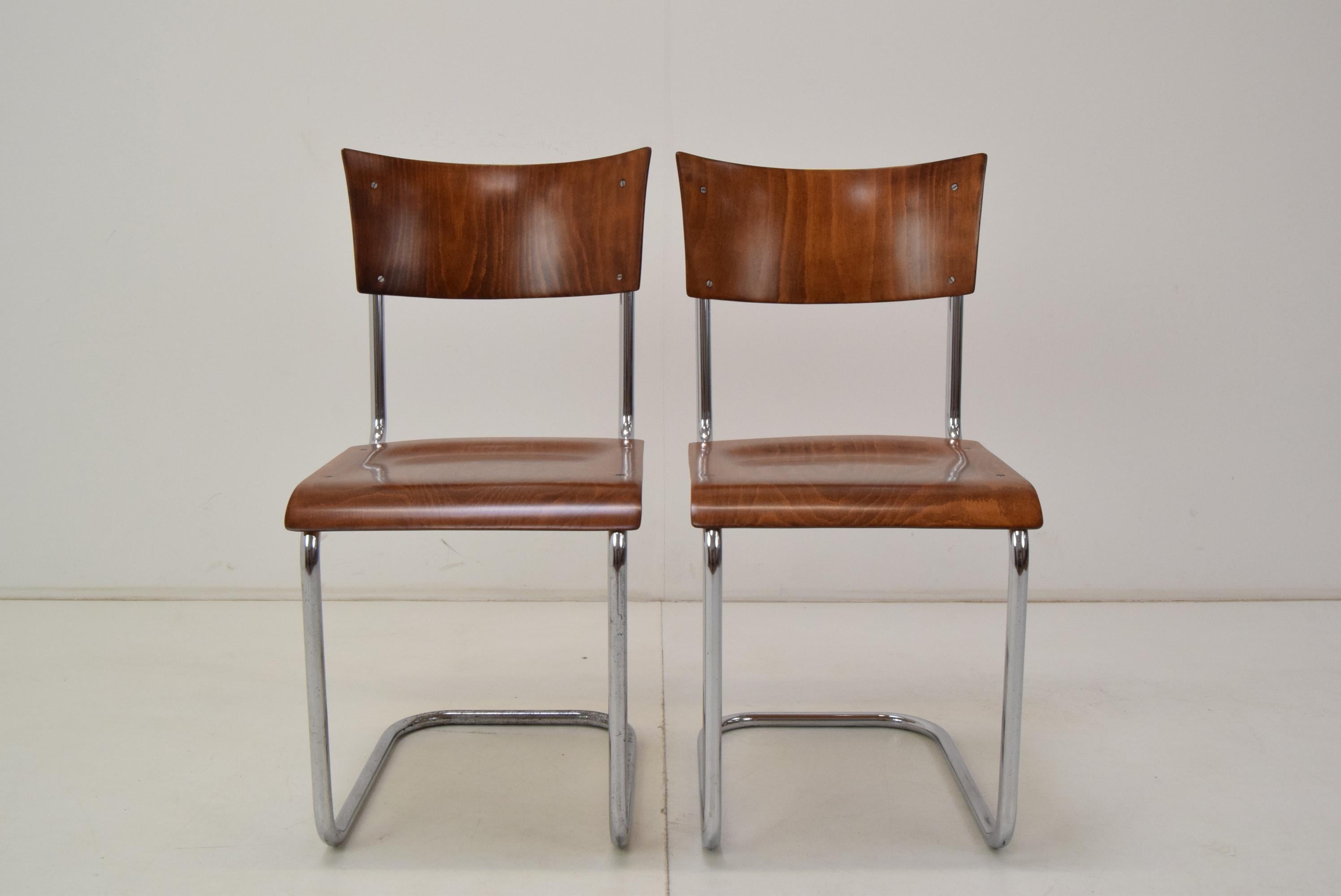 Pair of Art Deco Chairs, Designed by Mart Stam, 1930´s For Sale 2