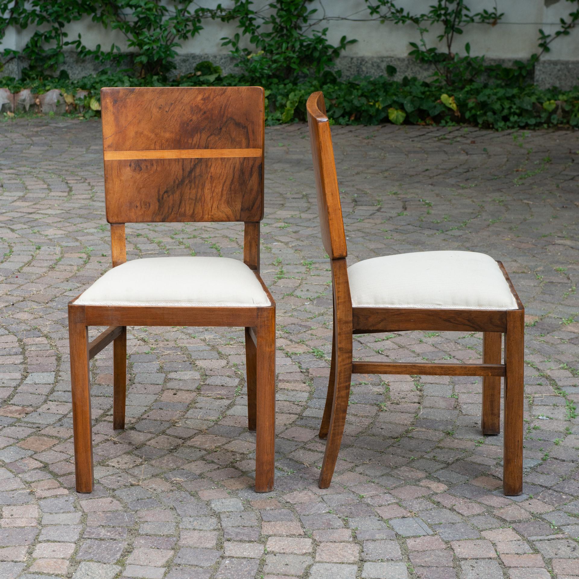 Art Deco Pair of Art Déco Chairs For Sale