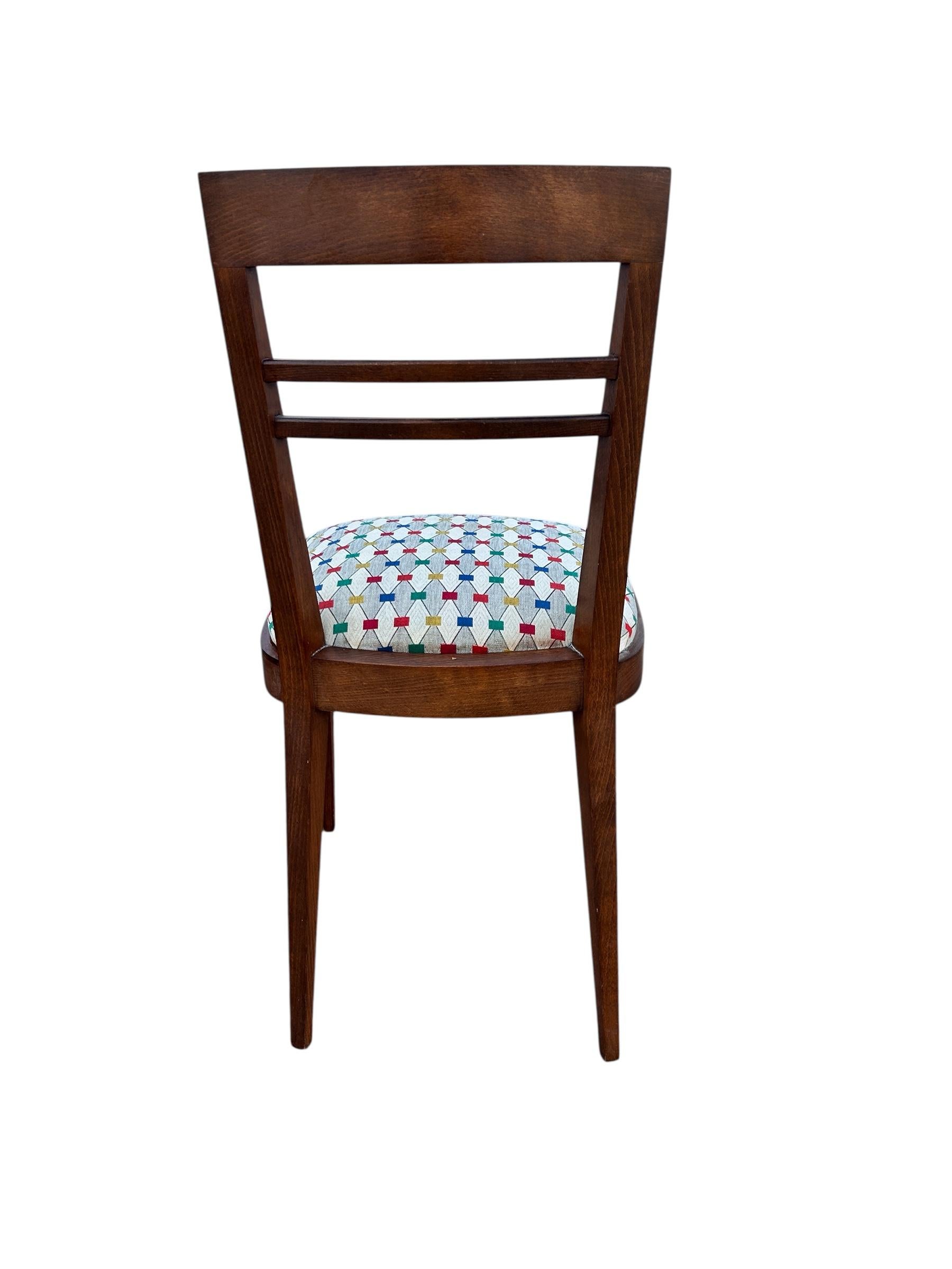 Rosewood pair of art deco chairs For Sale