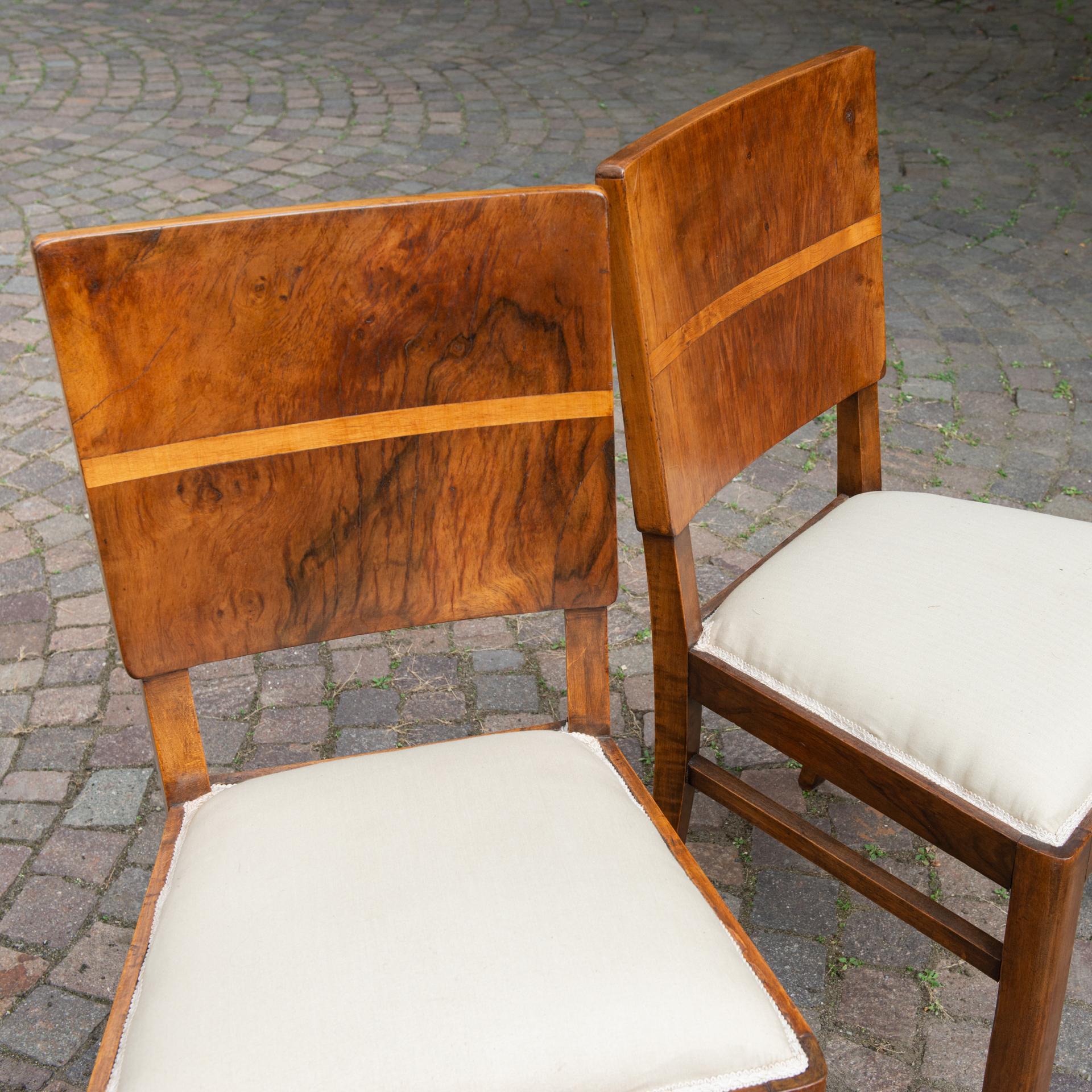 Pair of Art Déco Chairs For Sale 1