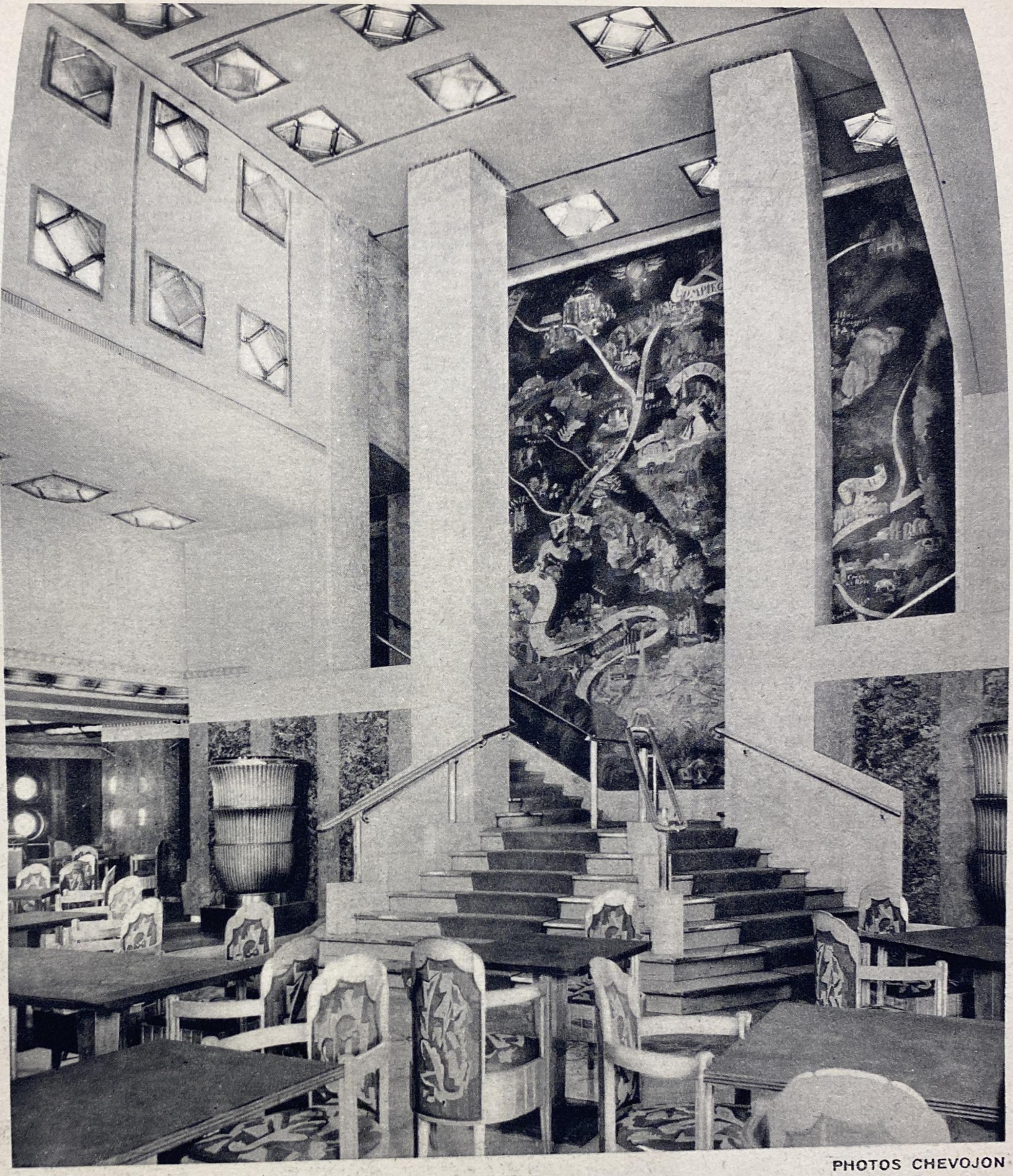 French Pair of Art Deco Chairs from the Ocean Liner Ile-de-France