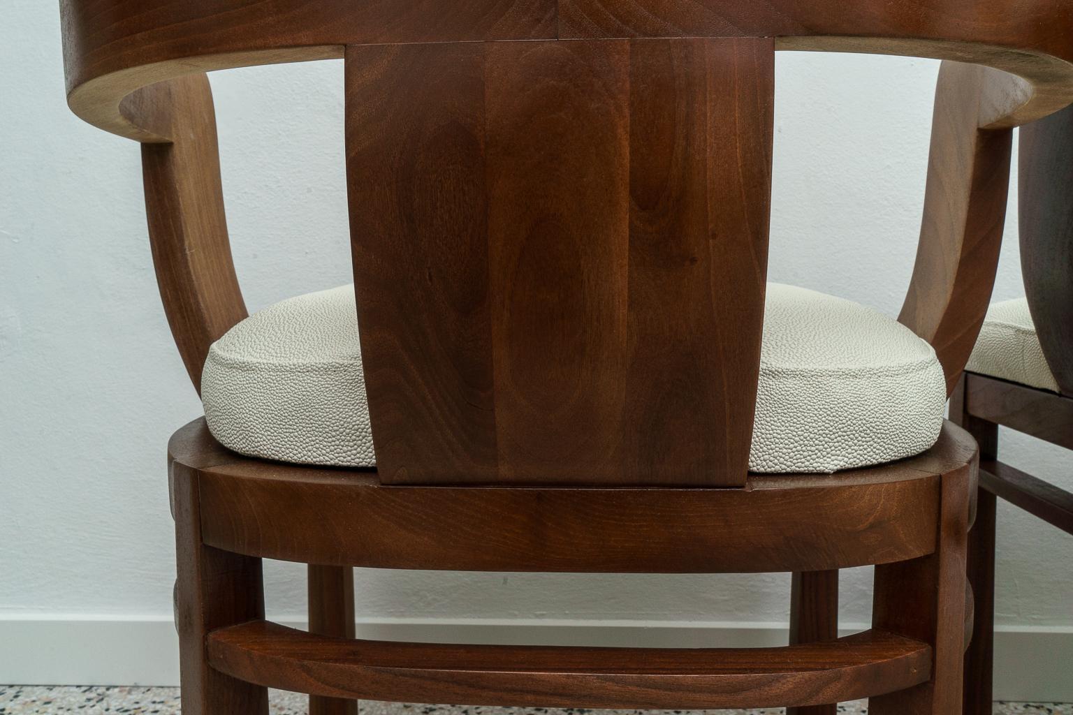 Pair of Carl Bergsten Style Teak Arm Chairs For Sale 10
