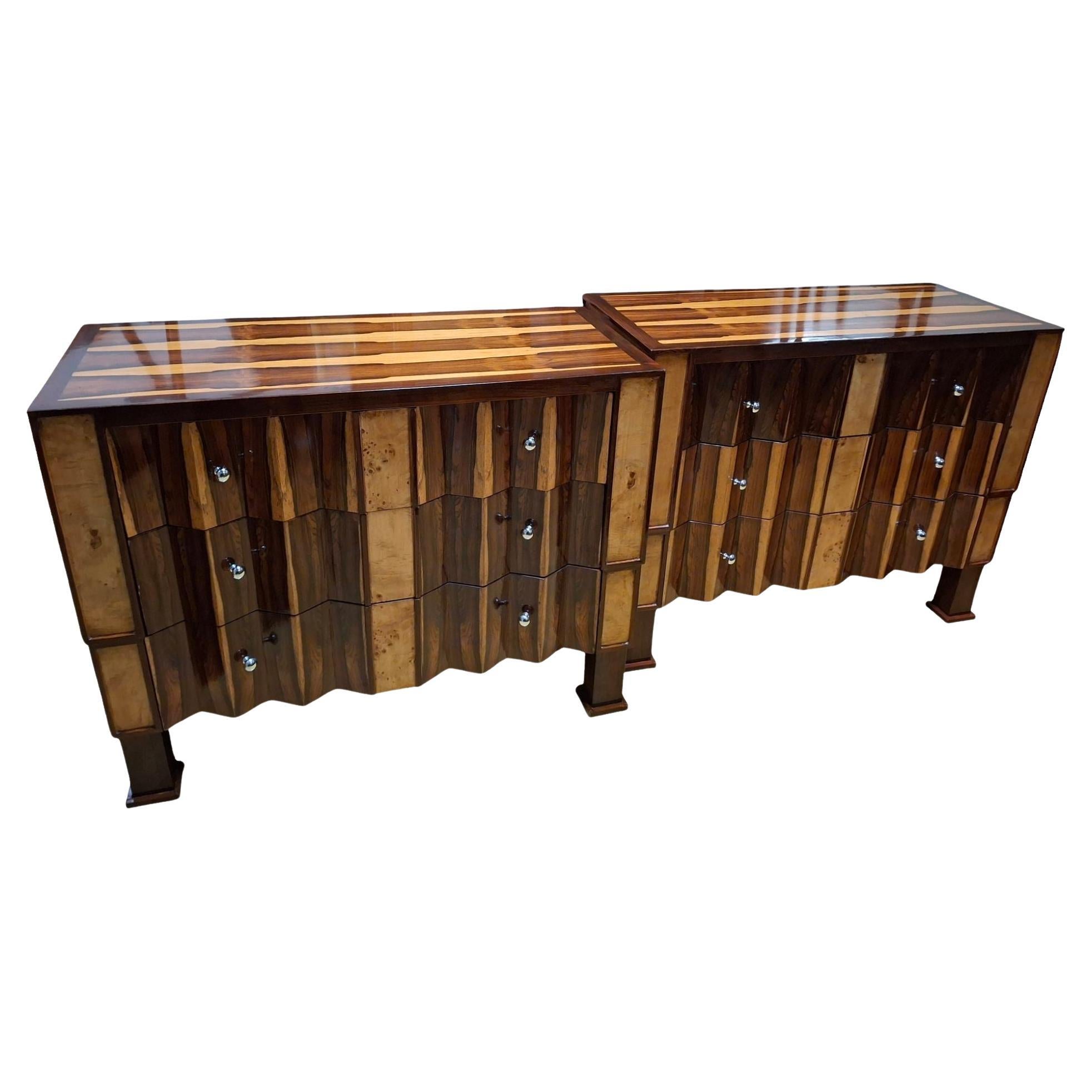 Paar Art Deco Kommoden/Commodes