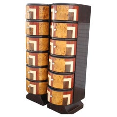 Pair of Art Deco Chiffoniers