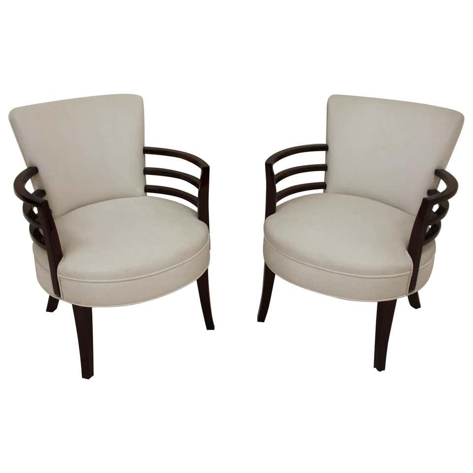 Pair of Gilbert Rohde for Heywood Wakefield Art Deco Streamline Lounge ...