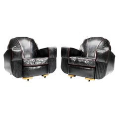 Pair of Art Deco Club Armchairs