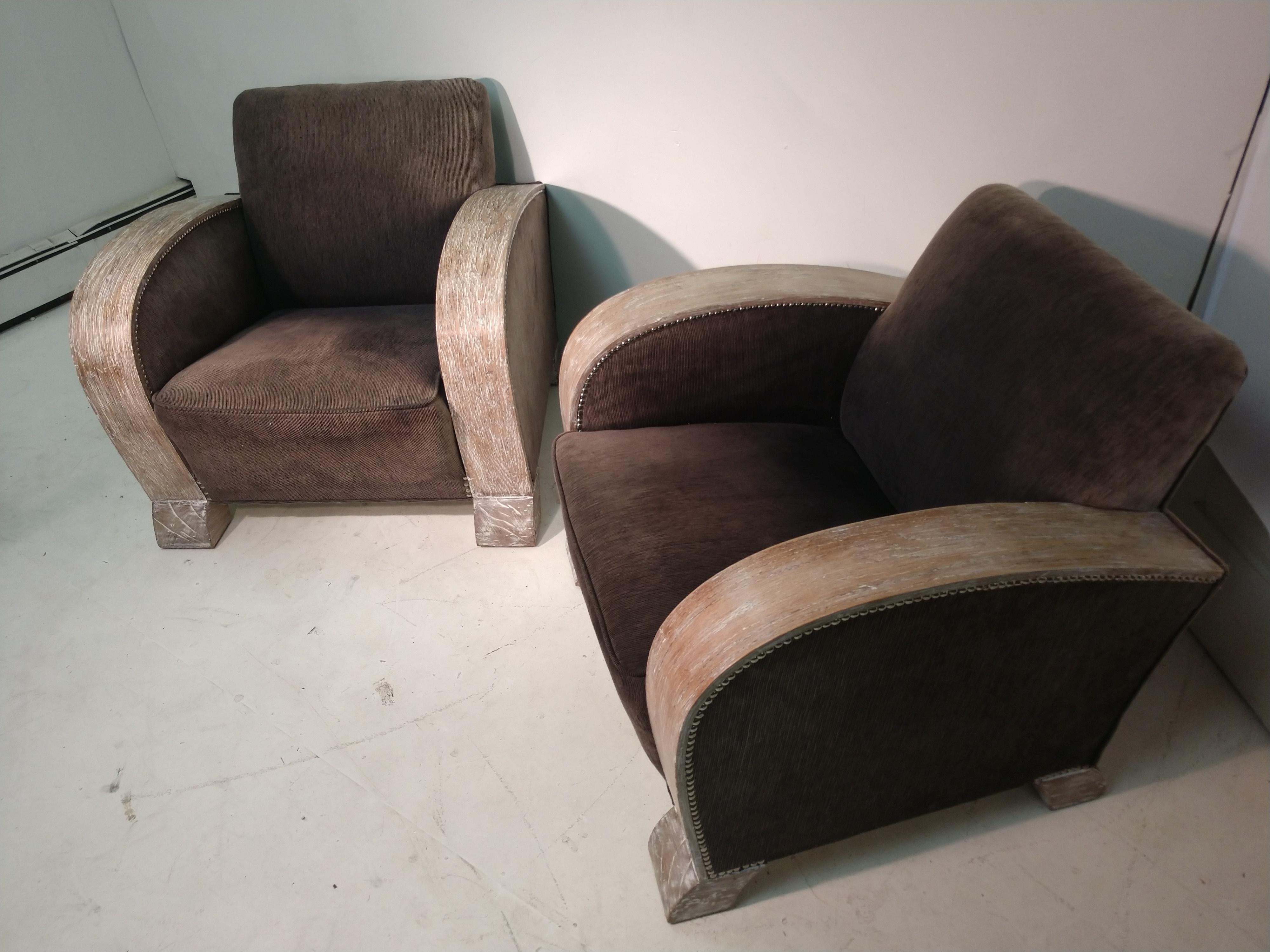 Pair of Art Deco Club Chairs Argentina, circa 1935 For Sale 5