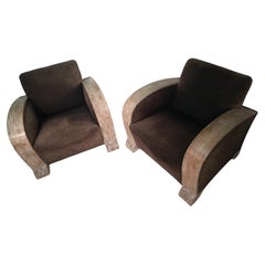 Pair of Art Deco Club Chairs Argentina, circa 1935