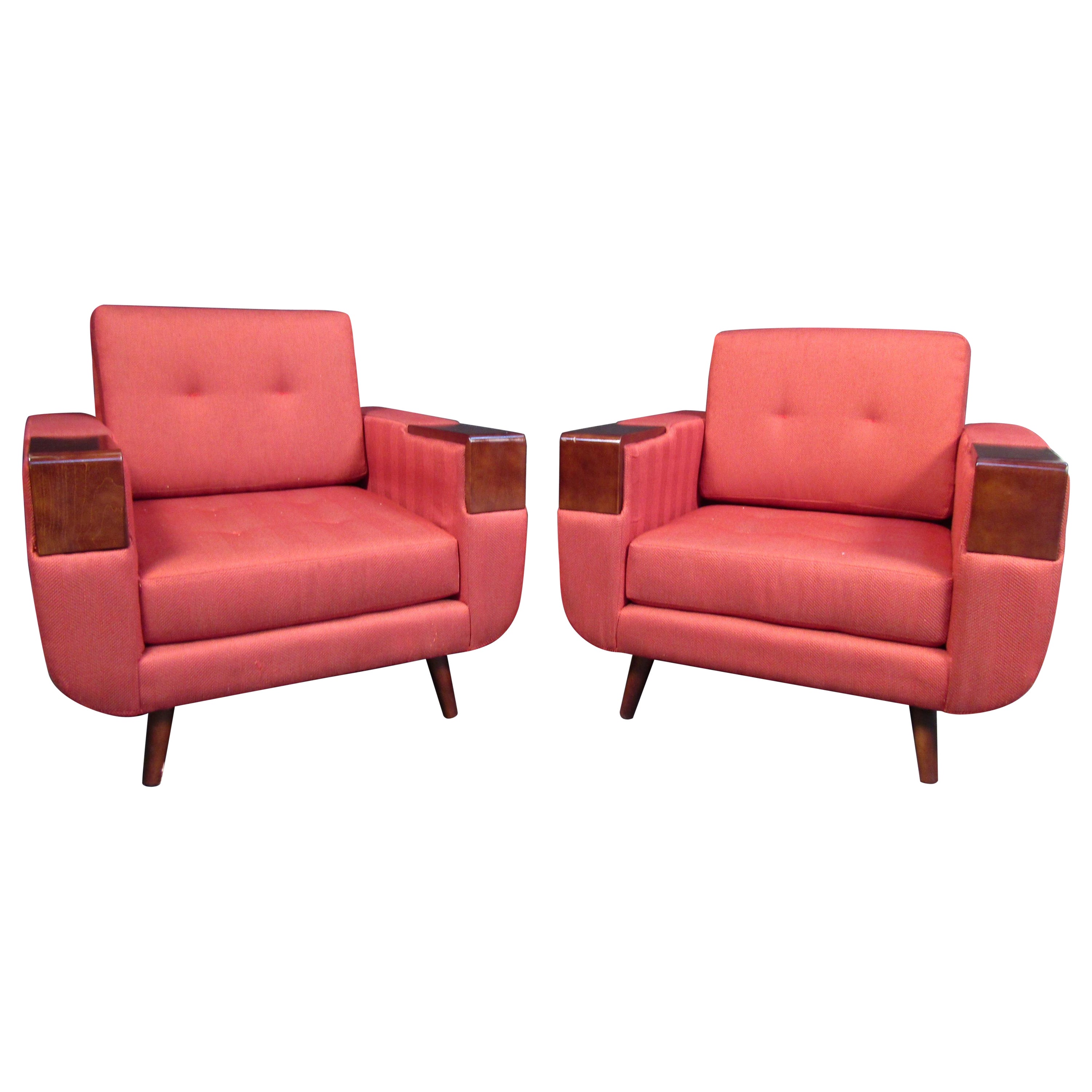 Paar Art-Déco-Clubsessel von Charter Furniture