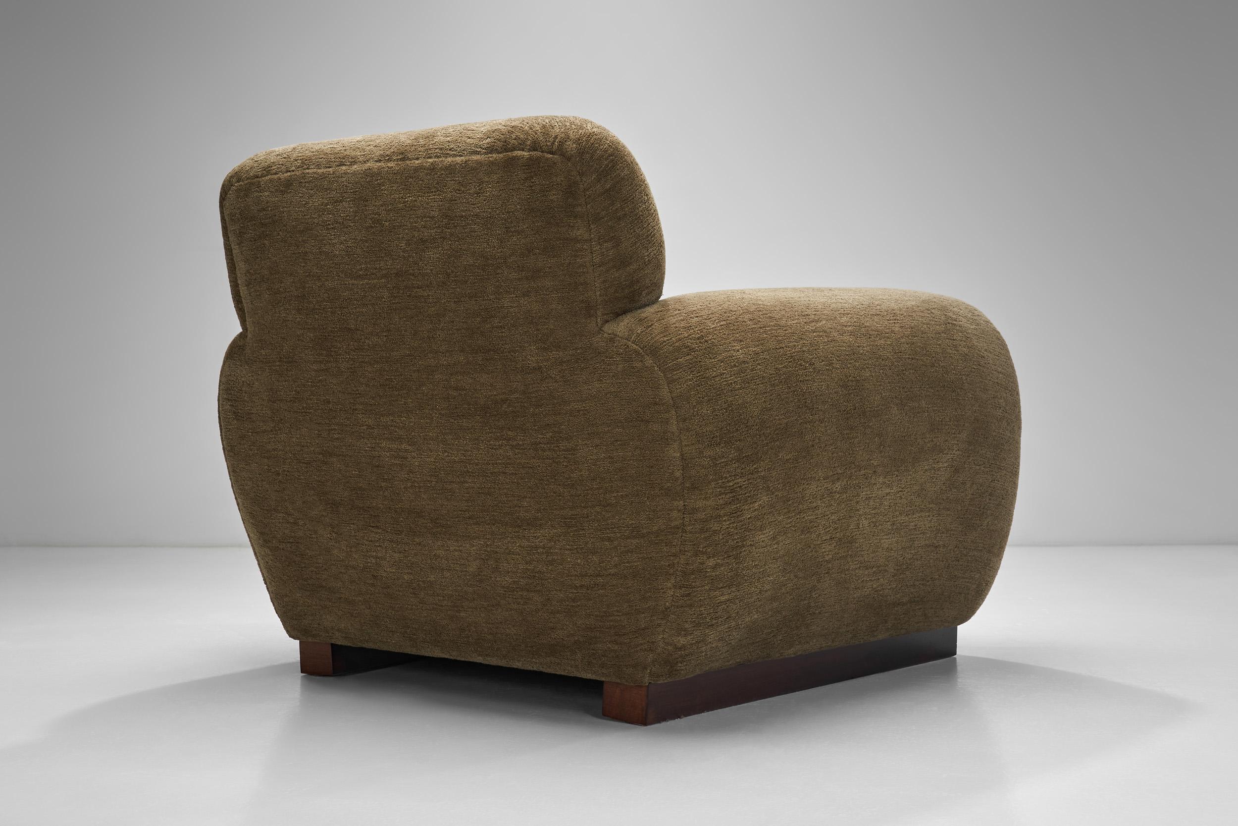 Pair of Art Deco Club Chairs by De Coene Frères, Belgium 20th Century For Sale 6