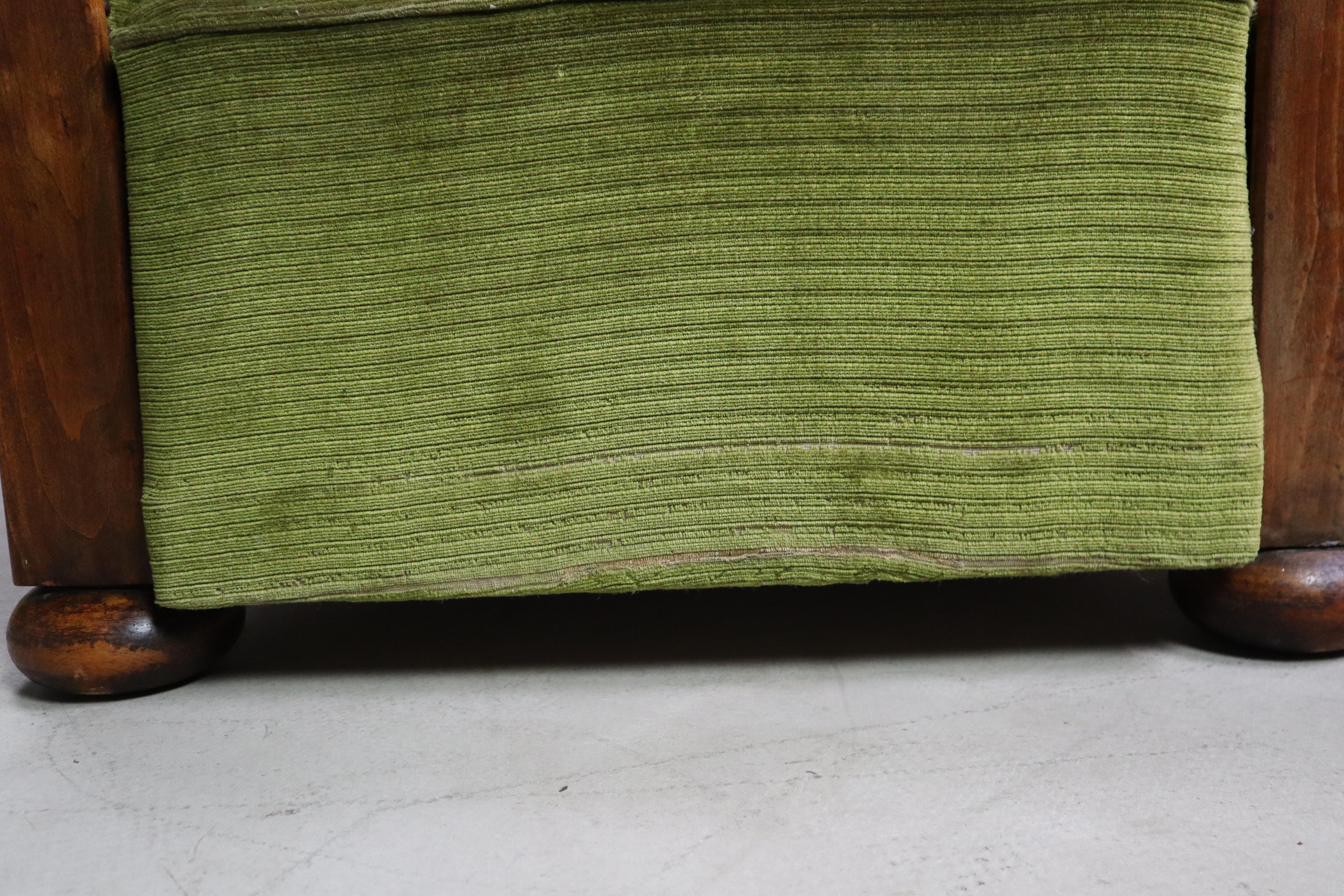 Coppia di poltrone club in stile Art Déco, 1930 circa in vendita 11