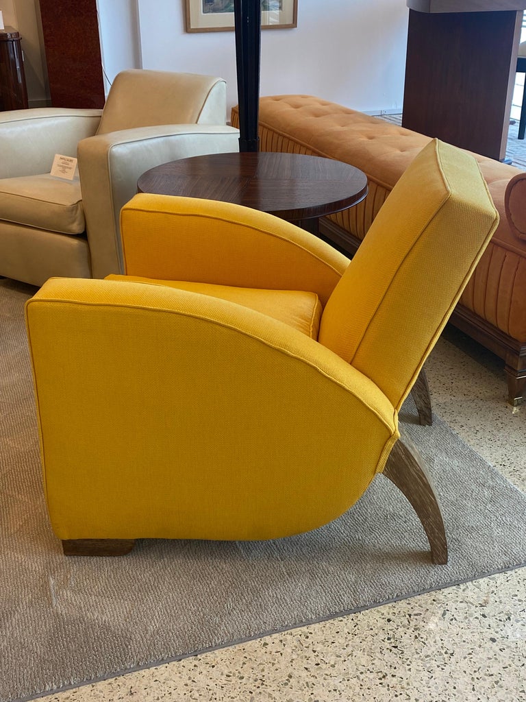 French Pair of Art Deco Club Chairs For Sale