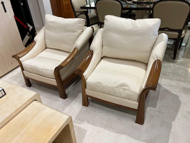 Pair of Art Deco Club Chairs In Good Condition For Sale In Miami, FL