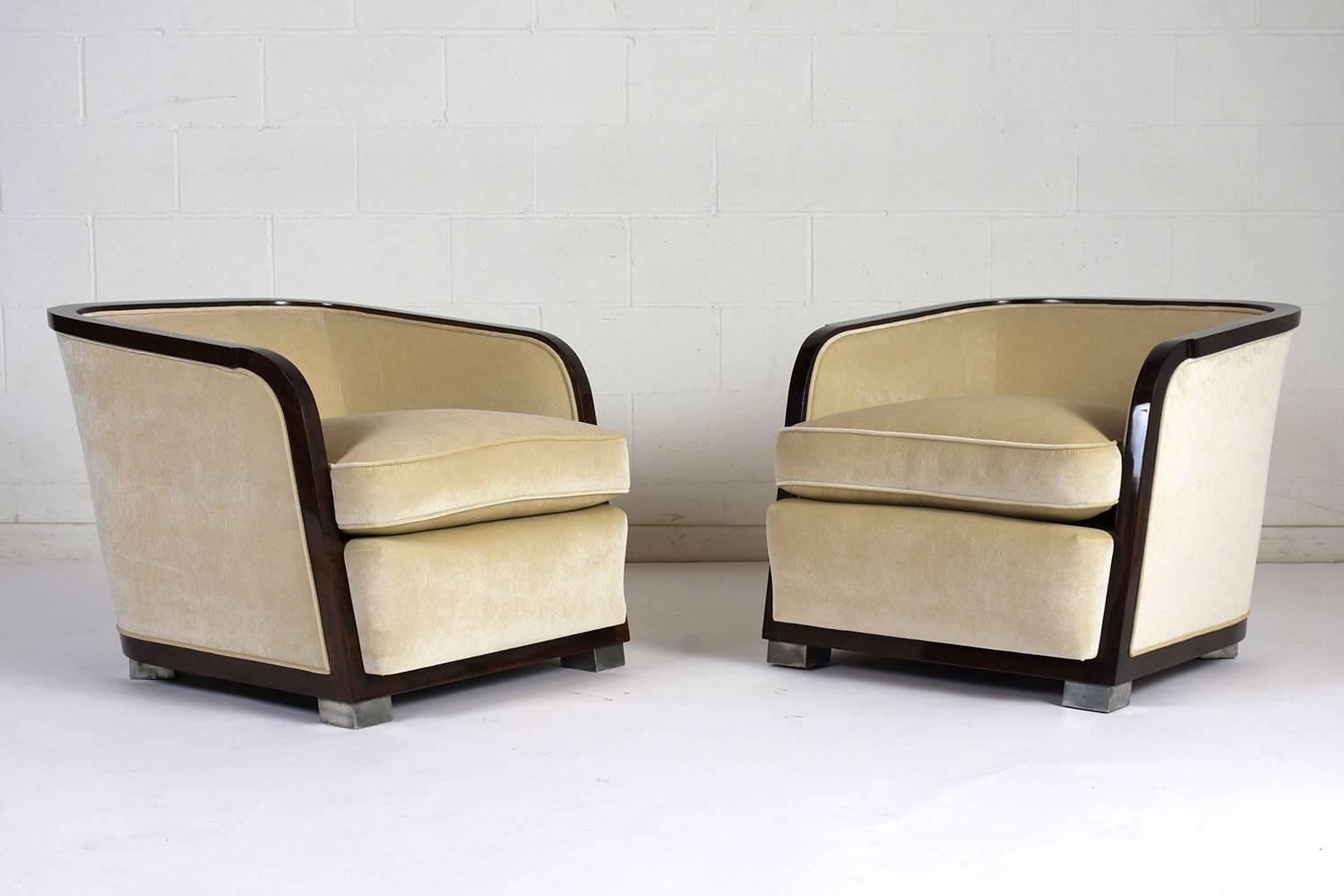 20th Century Pair of Art Deco Club Chairs