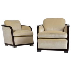 Paire de fauteuils club Art Déco