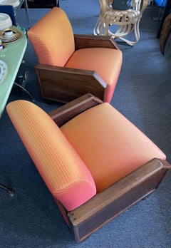 Pair of Art Deco Club Chairs in the Style of Émile-Jacques Ruhlmann