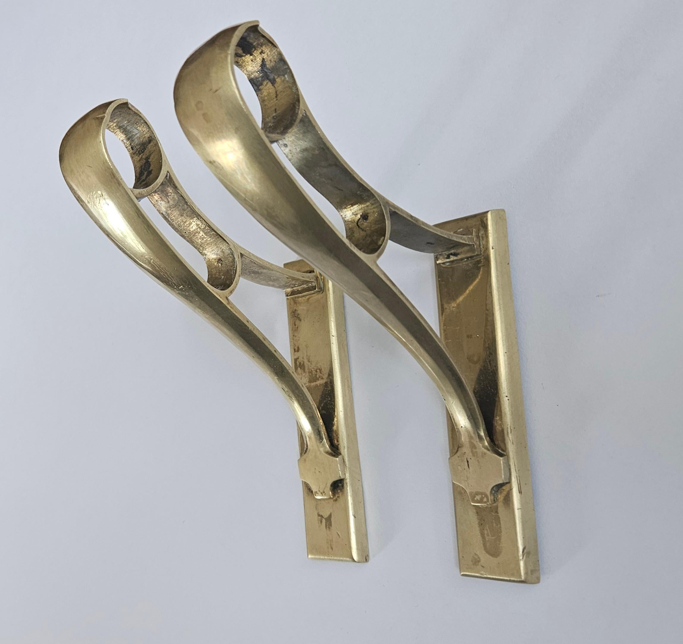 Mid-20th Century Pair of Art Deco Consoler or Holders Pelmets, Germany, 1930 For Sale