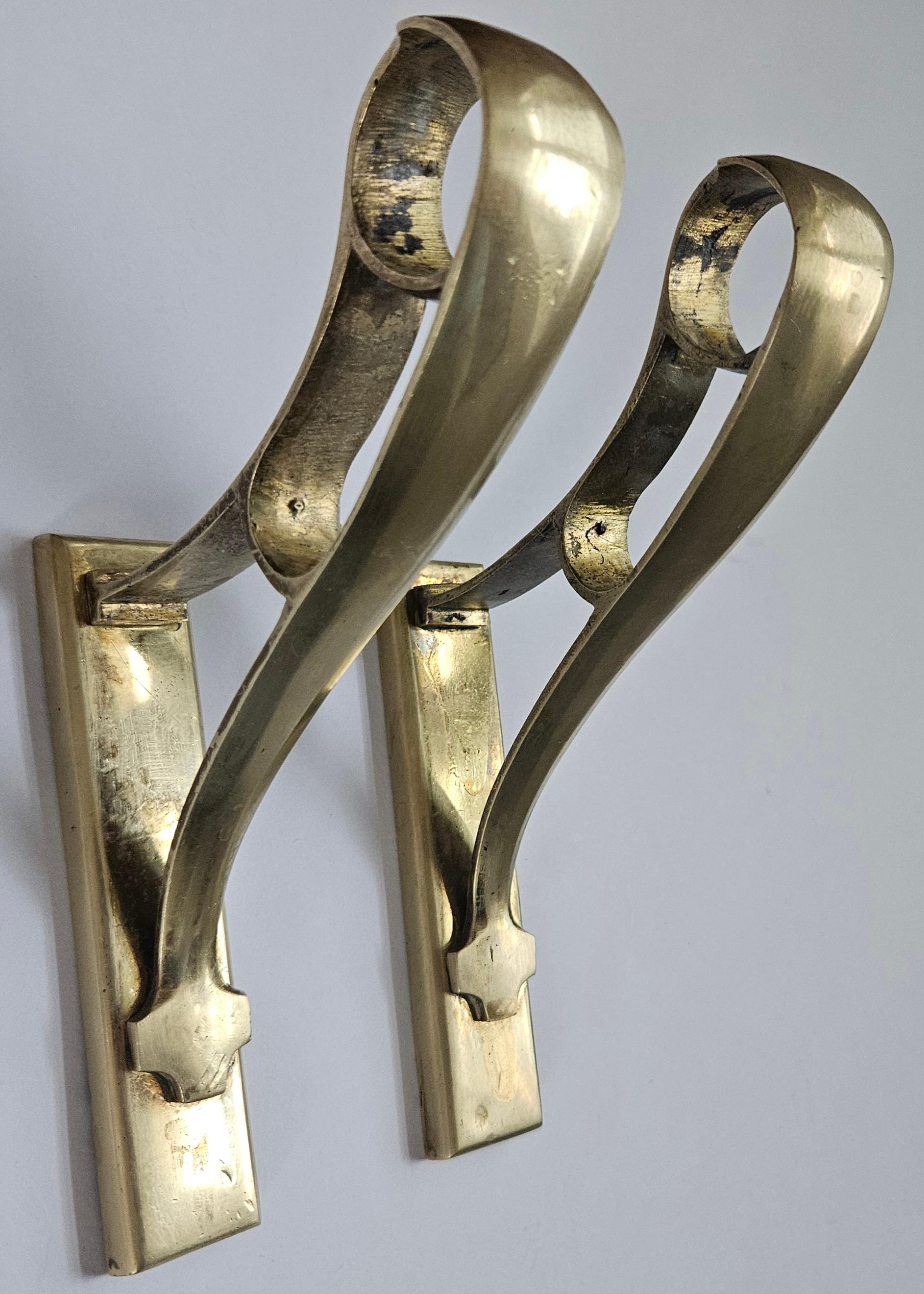 Pair of Art Deco Consoler or Holders Pelmets, Germany, 1930 For Sale 1
