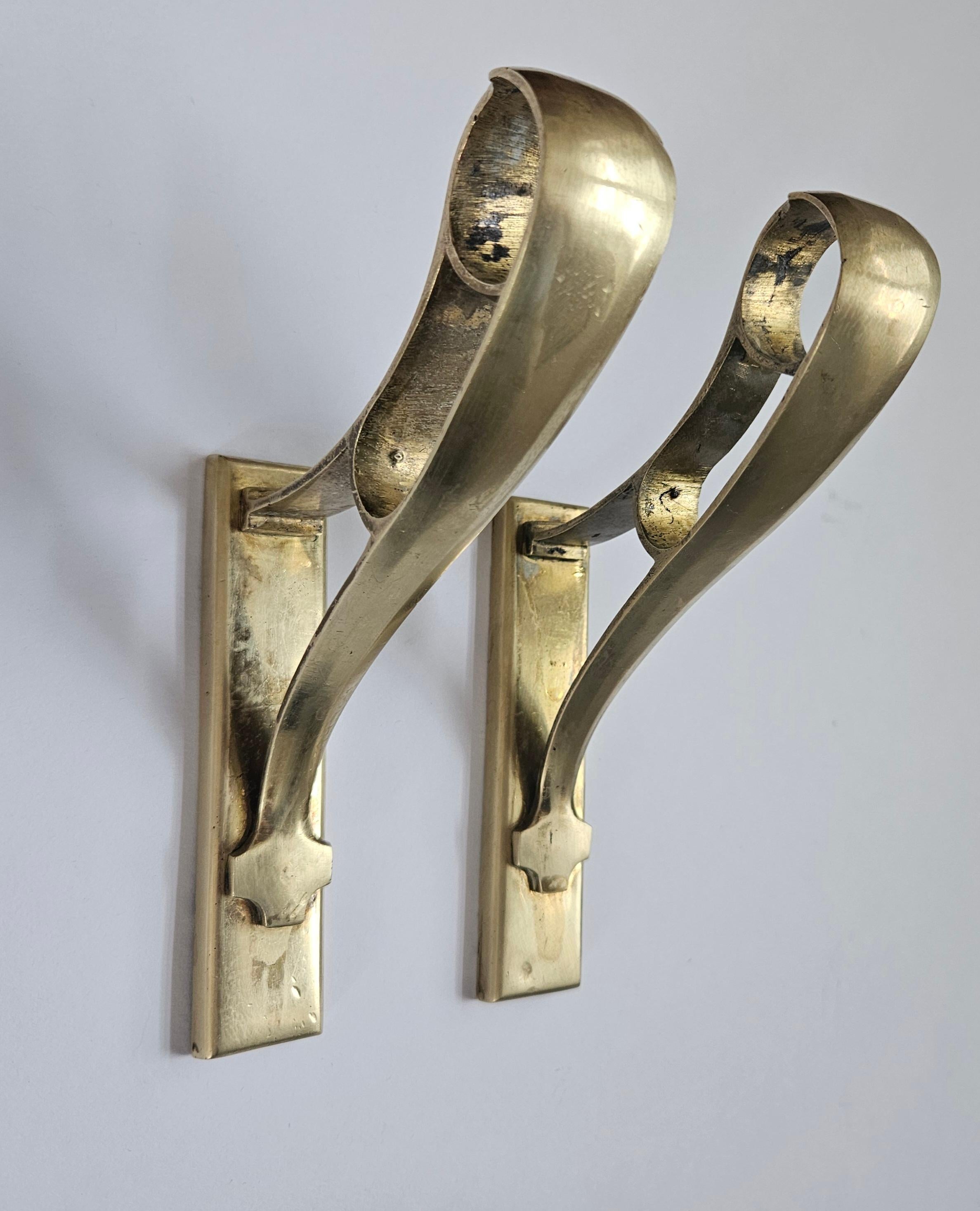 Pair of Art Deco Consoler or Holders Pelmets, Germany, 1930 For Sale 2