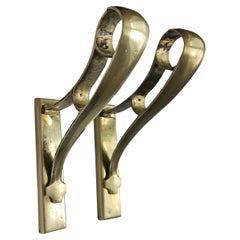 Paire de roulettes ou de supports Art Déco Pelmets, Allemagne, 1930