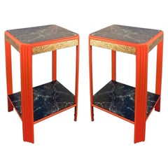 Pair of Art Deco Consoles, circa 1930-1950