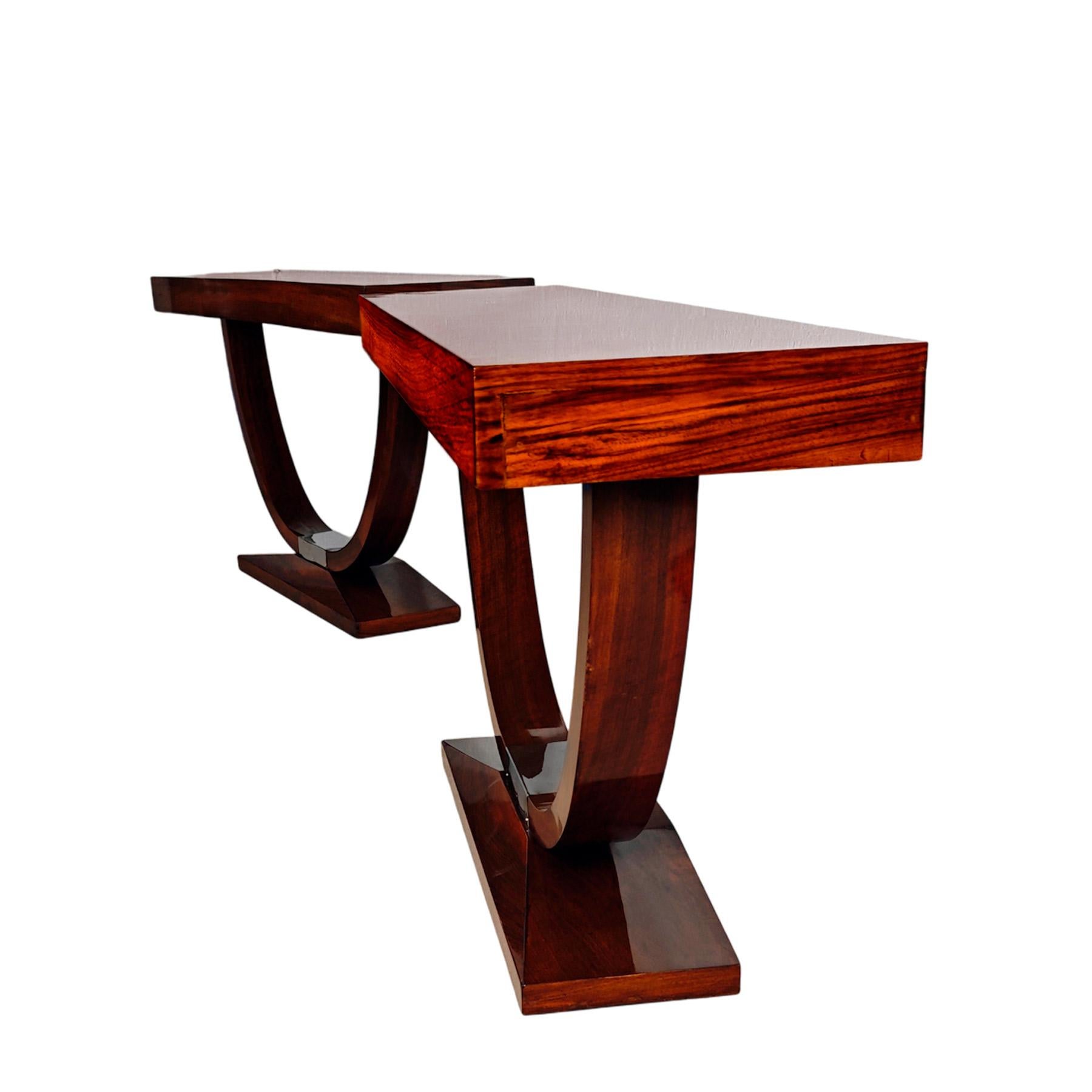 French Pair of Art Deco consoles – France 1930 For Sale