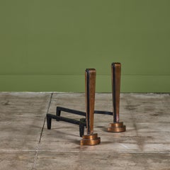 Coppia di Androni in rame Art Déco