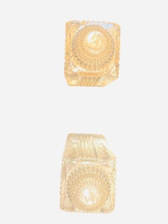 Pair of Art Deco Cut Crystal Table Lamps