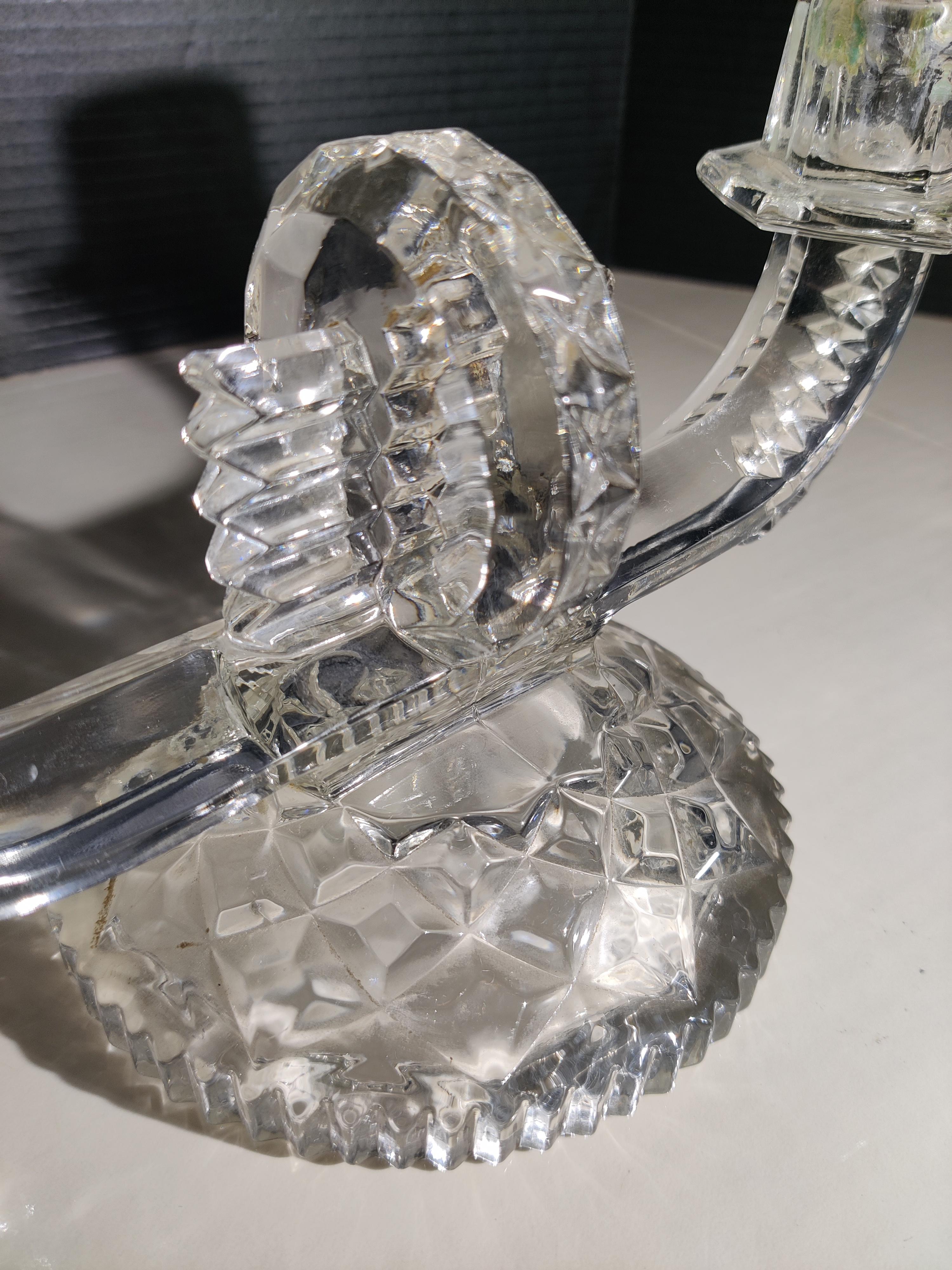 Ceco Coppia di candelabri cecoslovacchi Art déco in vendita