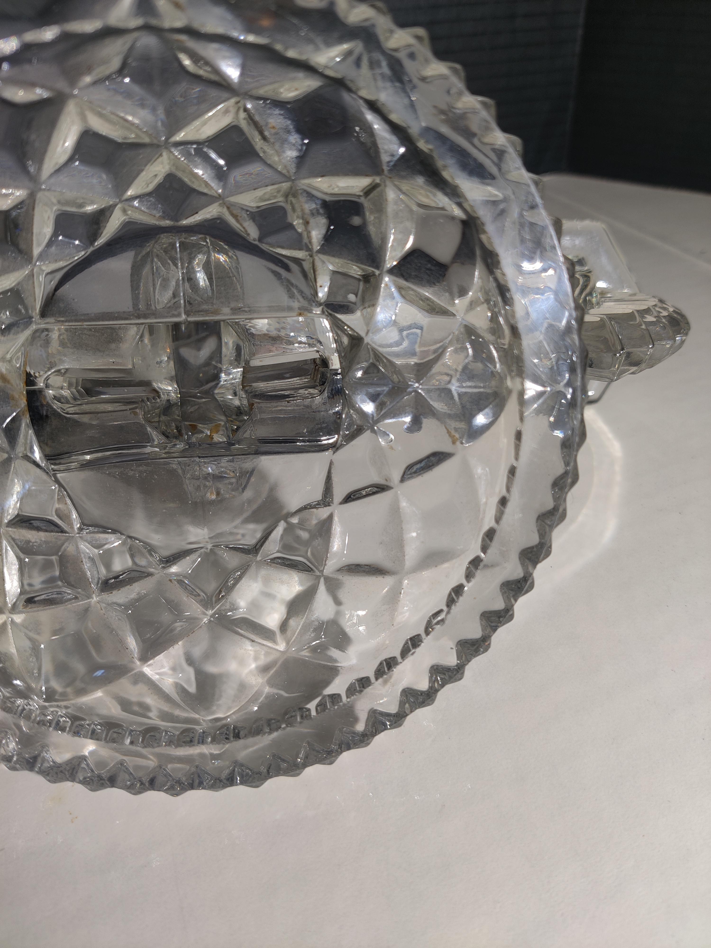 Cristallo Coppia di candelabri cecoslovacchi Art déco in vendita