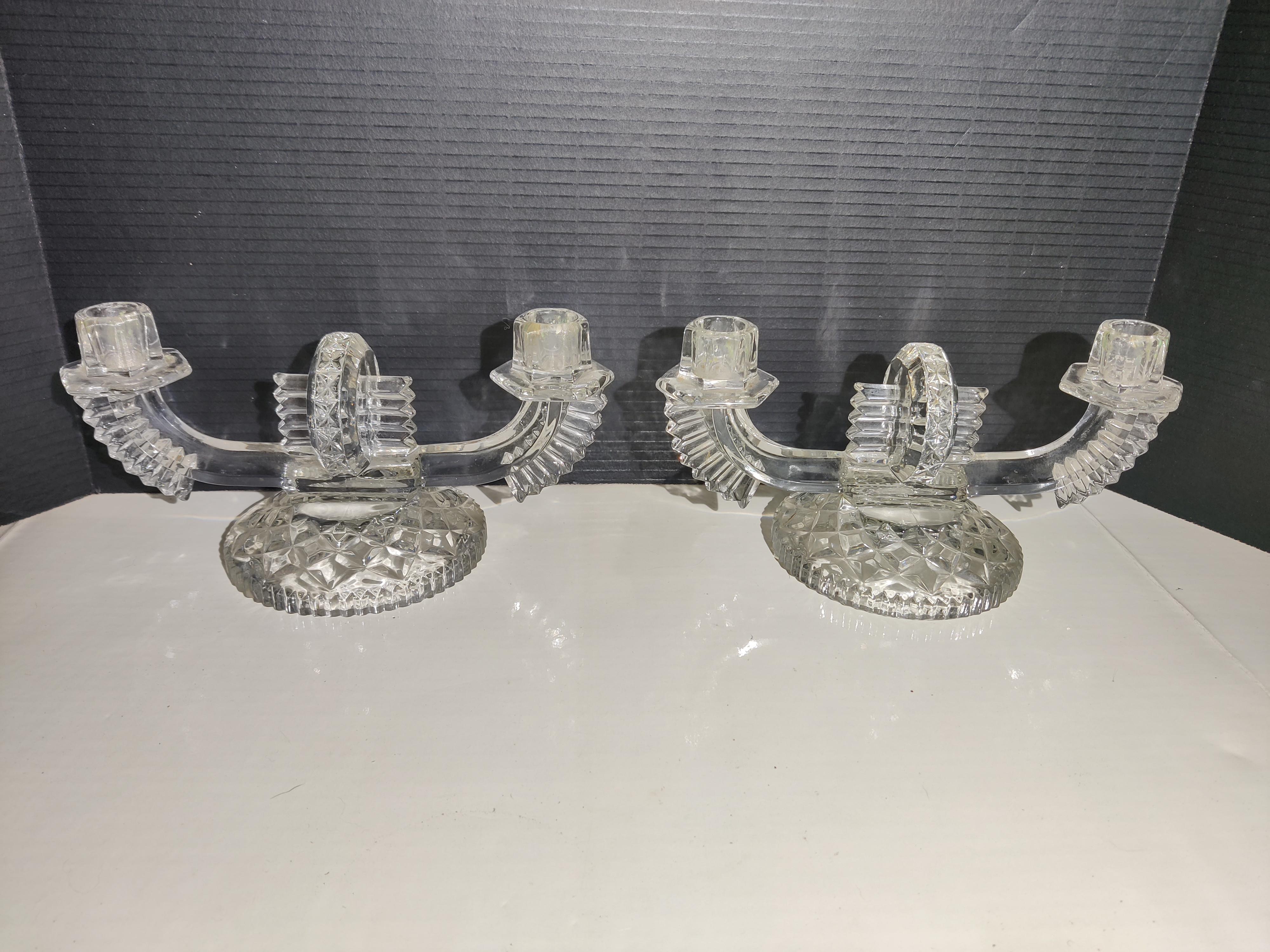 Coppia di candelabri cecoslovacchi Art déco in vendita 2