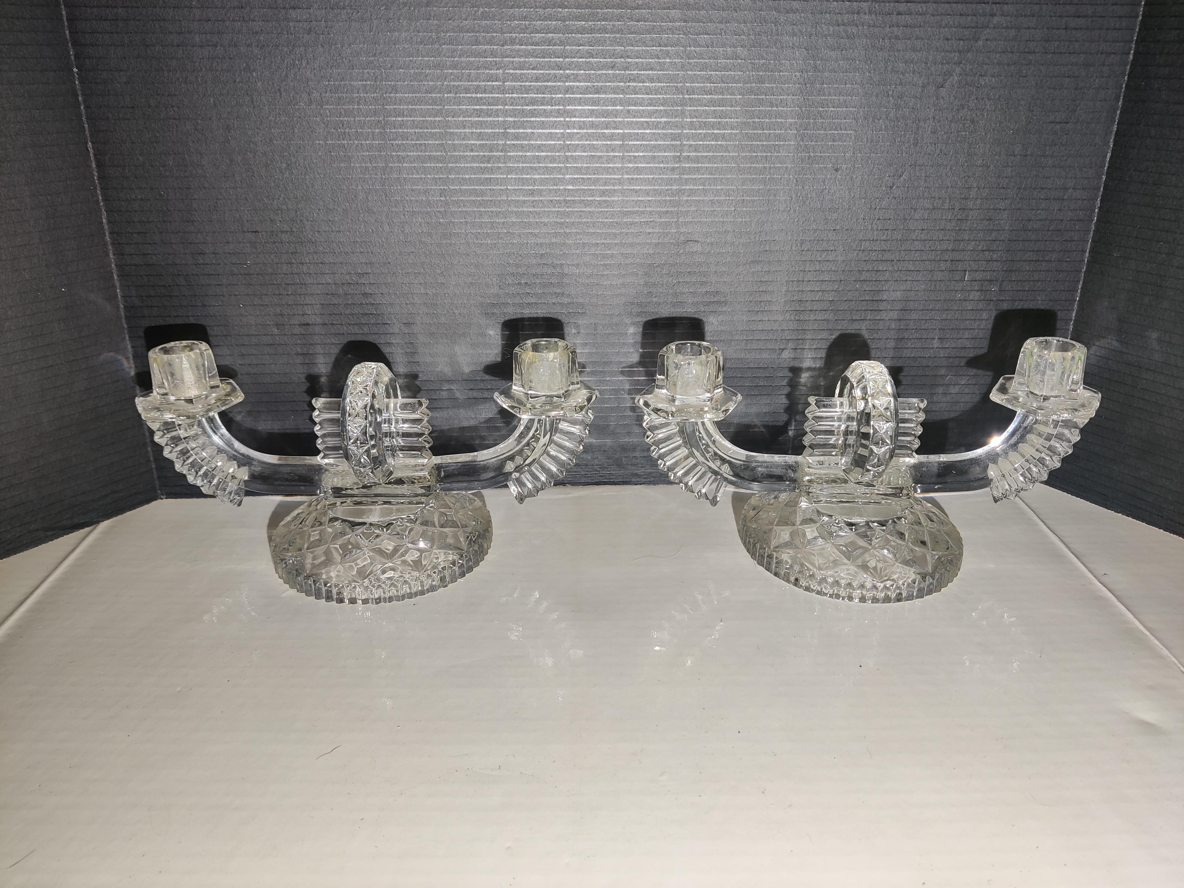 Coppia di candelabri cecoslovacchi Art déco in vendita 3