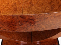 Pair of Art Deco Demilune Console Tables