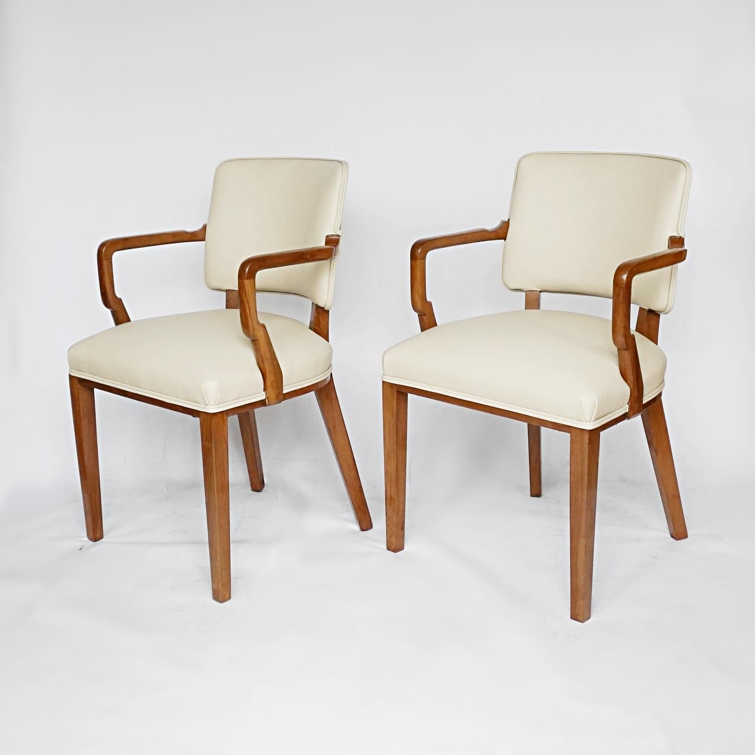Pair of Art Deco Desk Chairs by Heal's of London Circa 1935 English 1