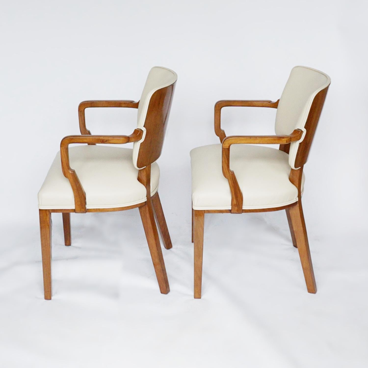 Pair of Art Deco Desk Chairs by Heal's of London Circa 1935 English 2