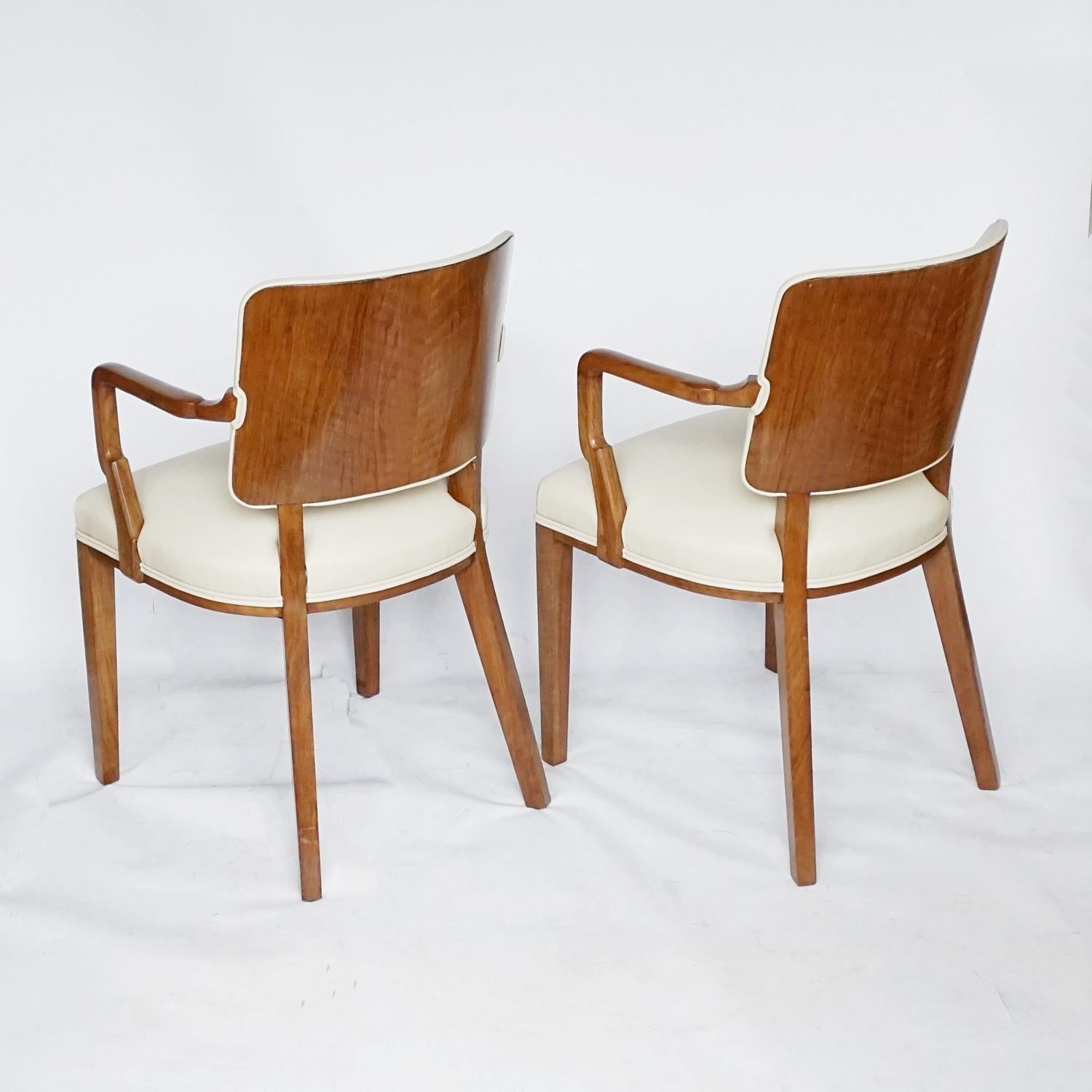 Pair of Art Deco Desk Chairs by Heal's of London Circa 1935 English 3