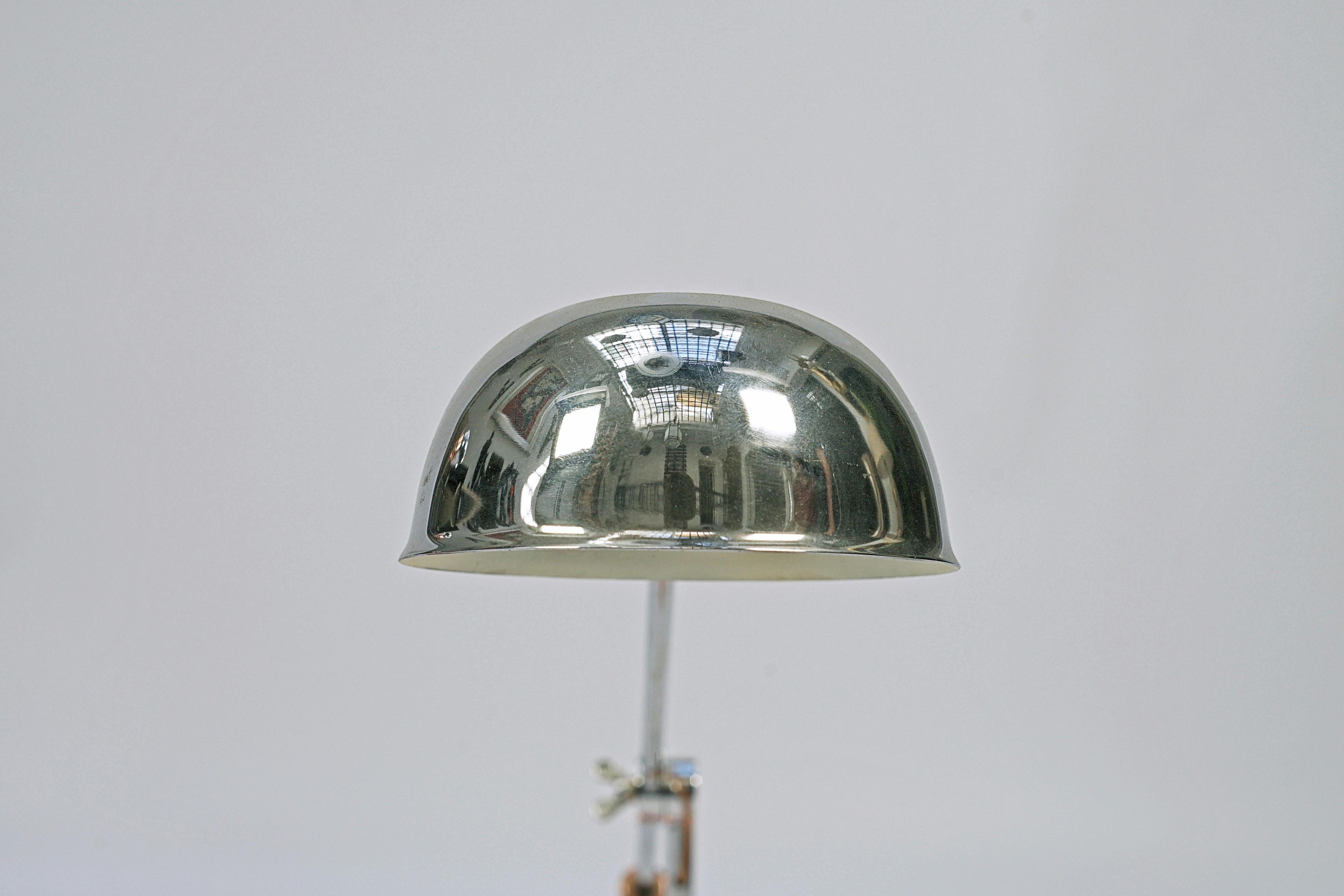 Polychromed Pair of Art Deco Desk Lamps For Sale