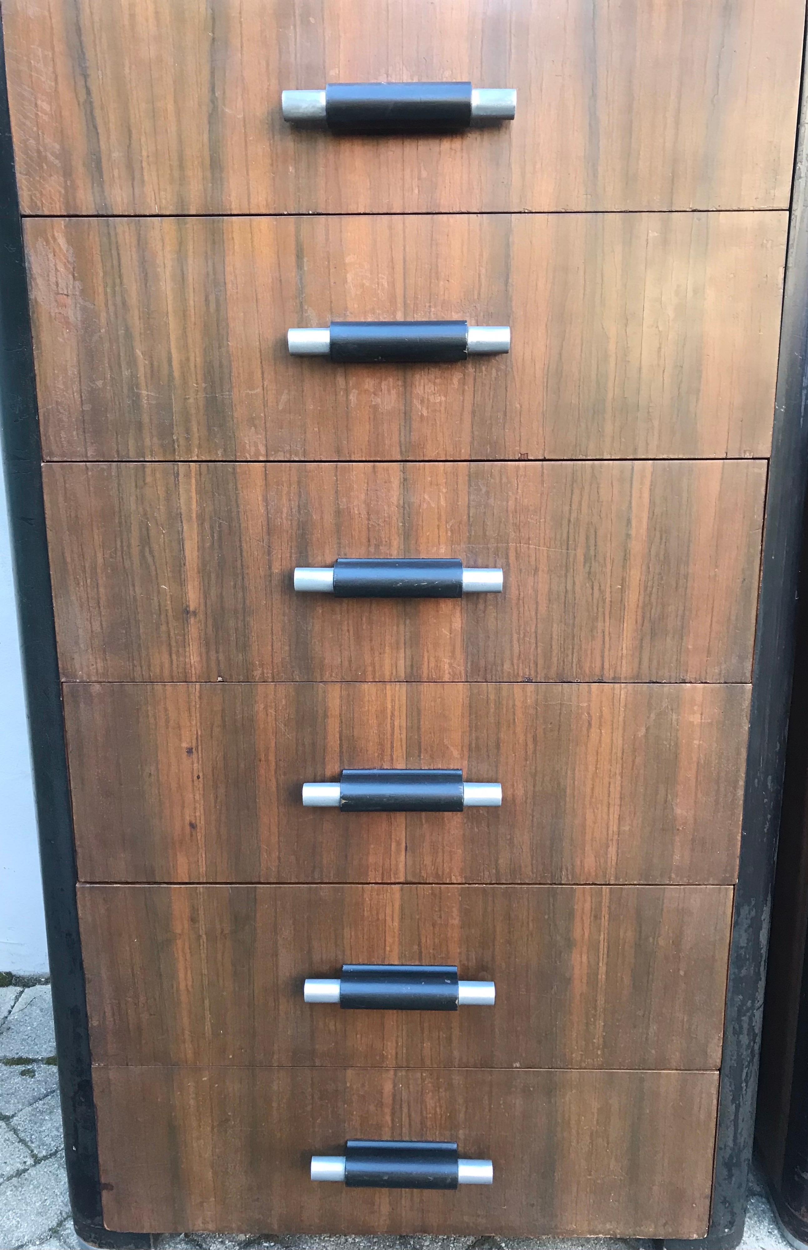 Pair of Art Deco Donald Deskey Streamline Moderne Dressers, 1930's 8