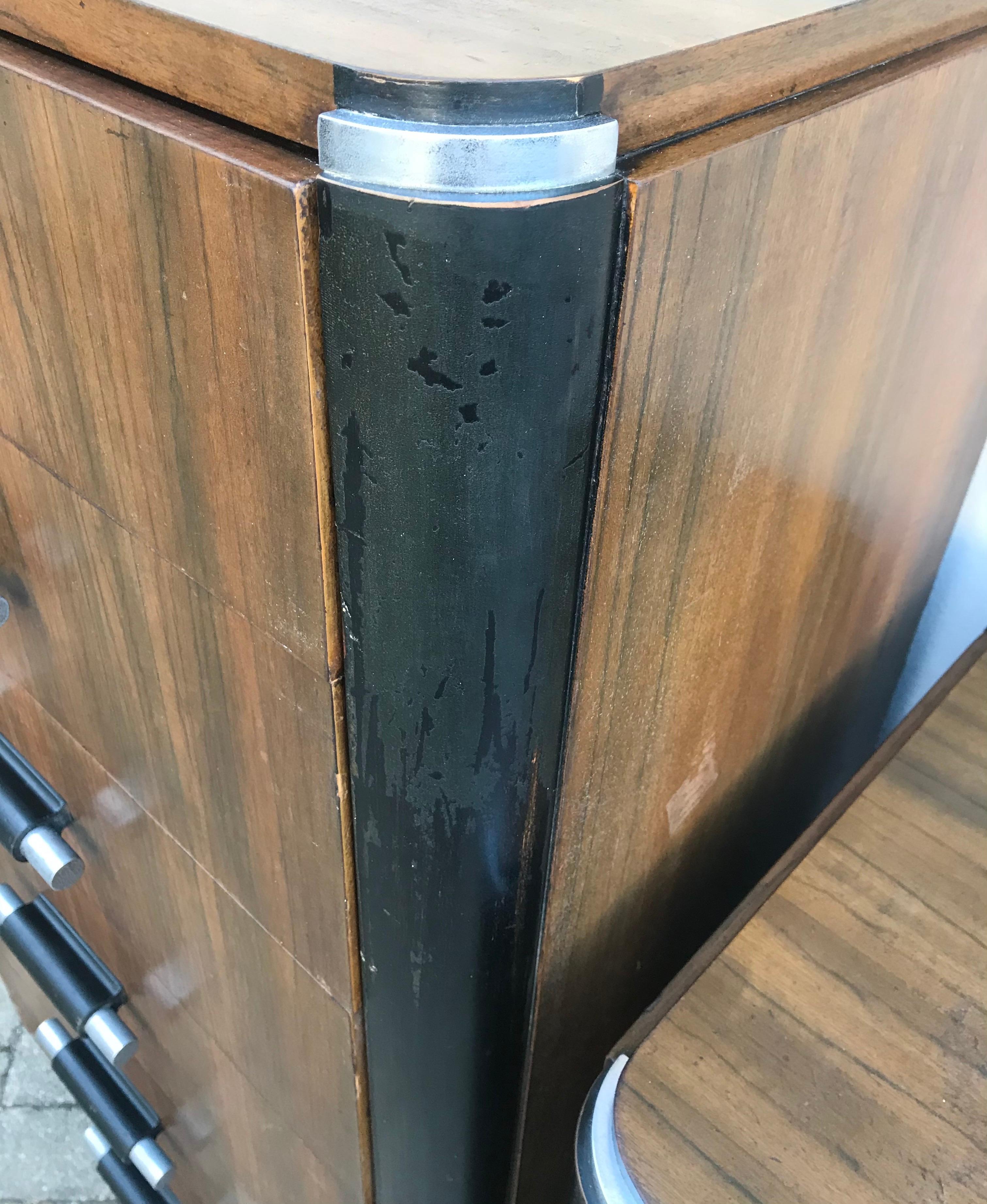 Pair of Art Deco Donald Deskey Streamline Moderne Dressers, 1930's 1