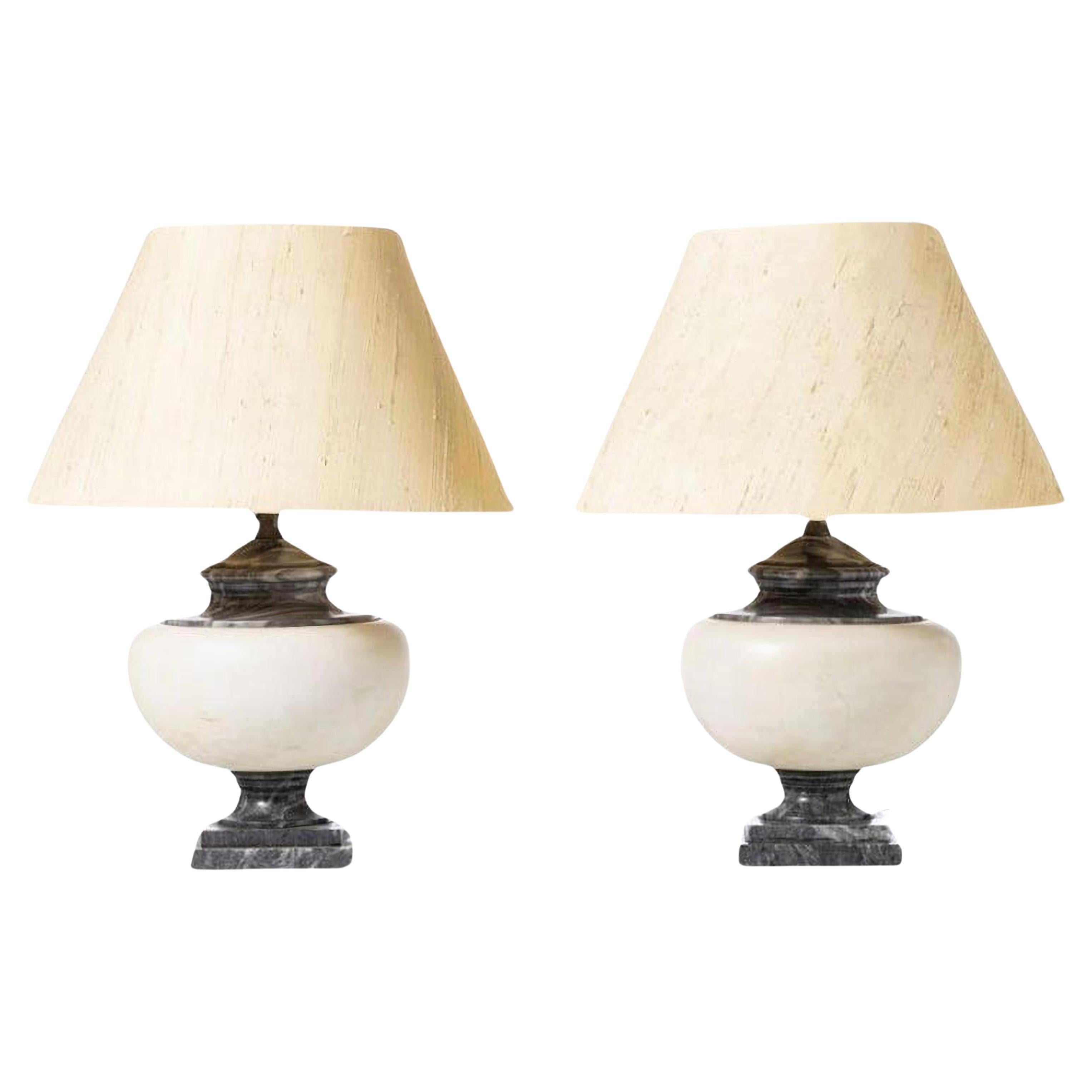 Paar italienische Art-Déco-Lampen des frühen 20. Jahrhunderts