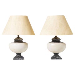 Paar italienische Art-Déco-Lampen des frühen 20. Jahrhunderts