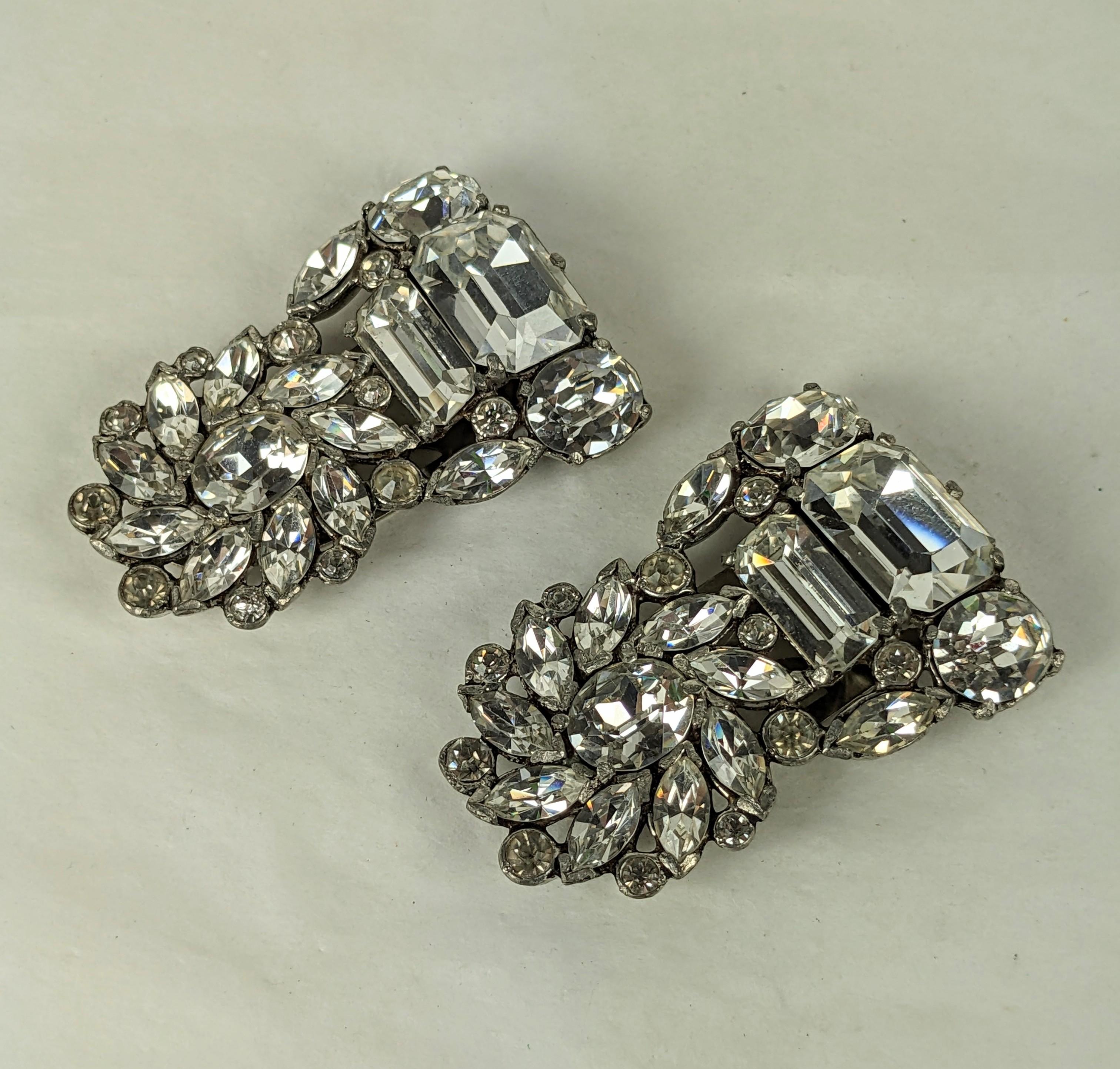 Pair of Art Deco Eisenberg Clips In Good Condition For Sale In New York, NY