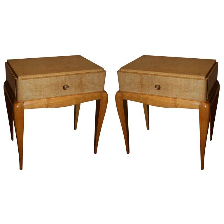 Pair of Art Deco End Tables by Rene Prou
