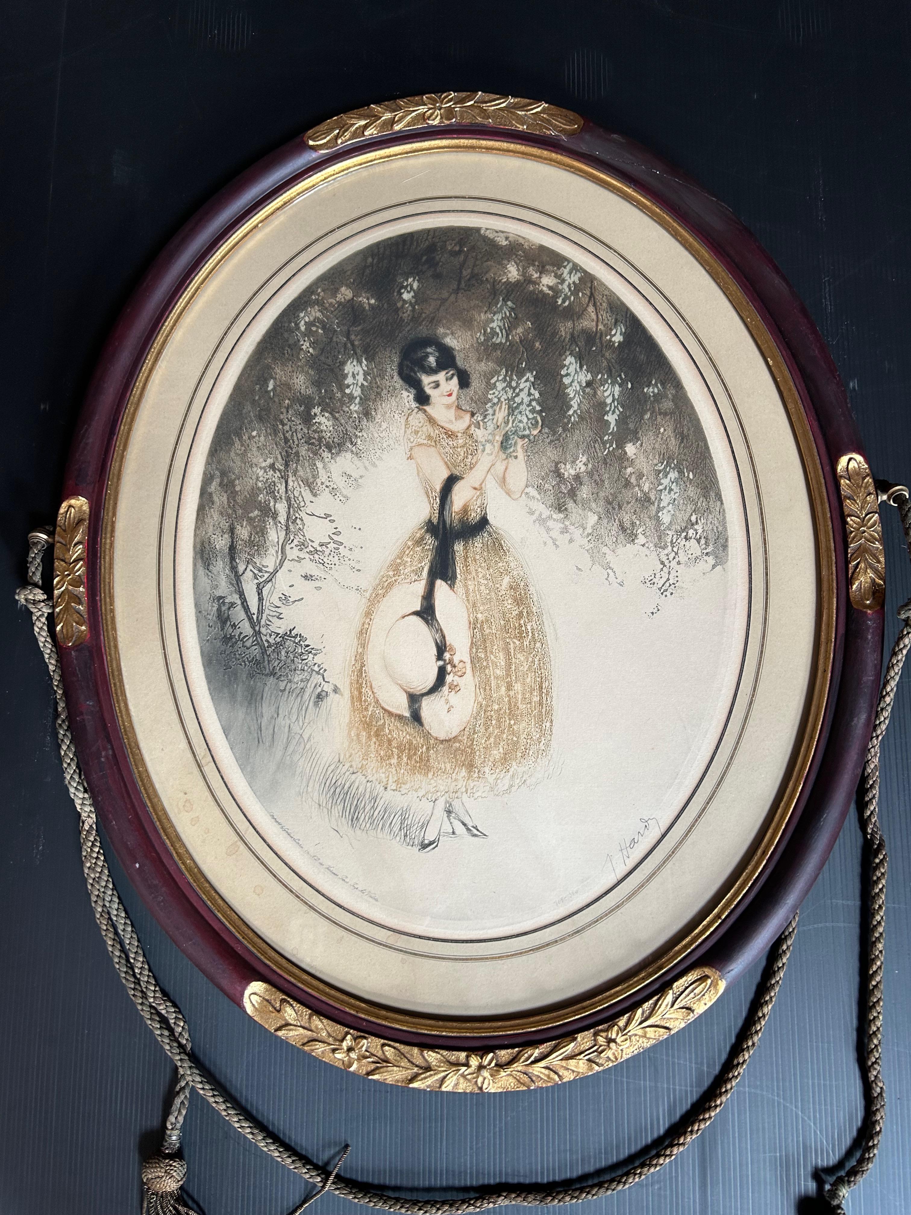 Paar Art-Déco-Gravuren von Jean Hardy im Angebot 5