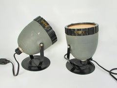 Pair of Art Deco era Eastman Kodak Adjustable Safelight lamps