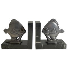 Pair of Art Deco Fish Bookends, circa 1930